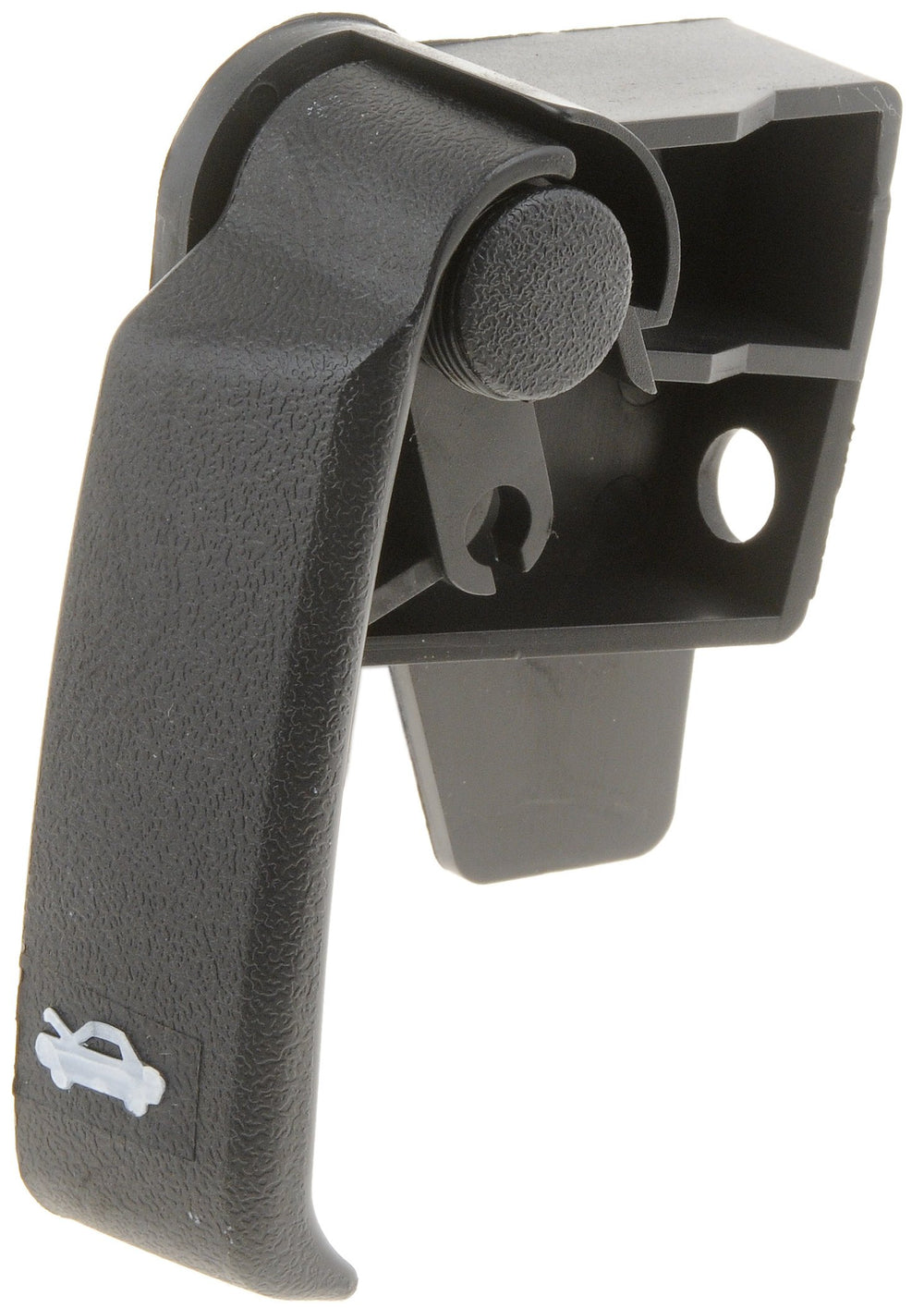 Dorman hood release handle front view showing fit and durable finish