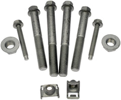 Dorman 13859 hardware installed on control arm demonstrating secure suspension attachment benefit