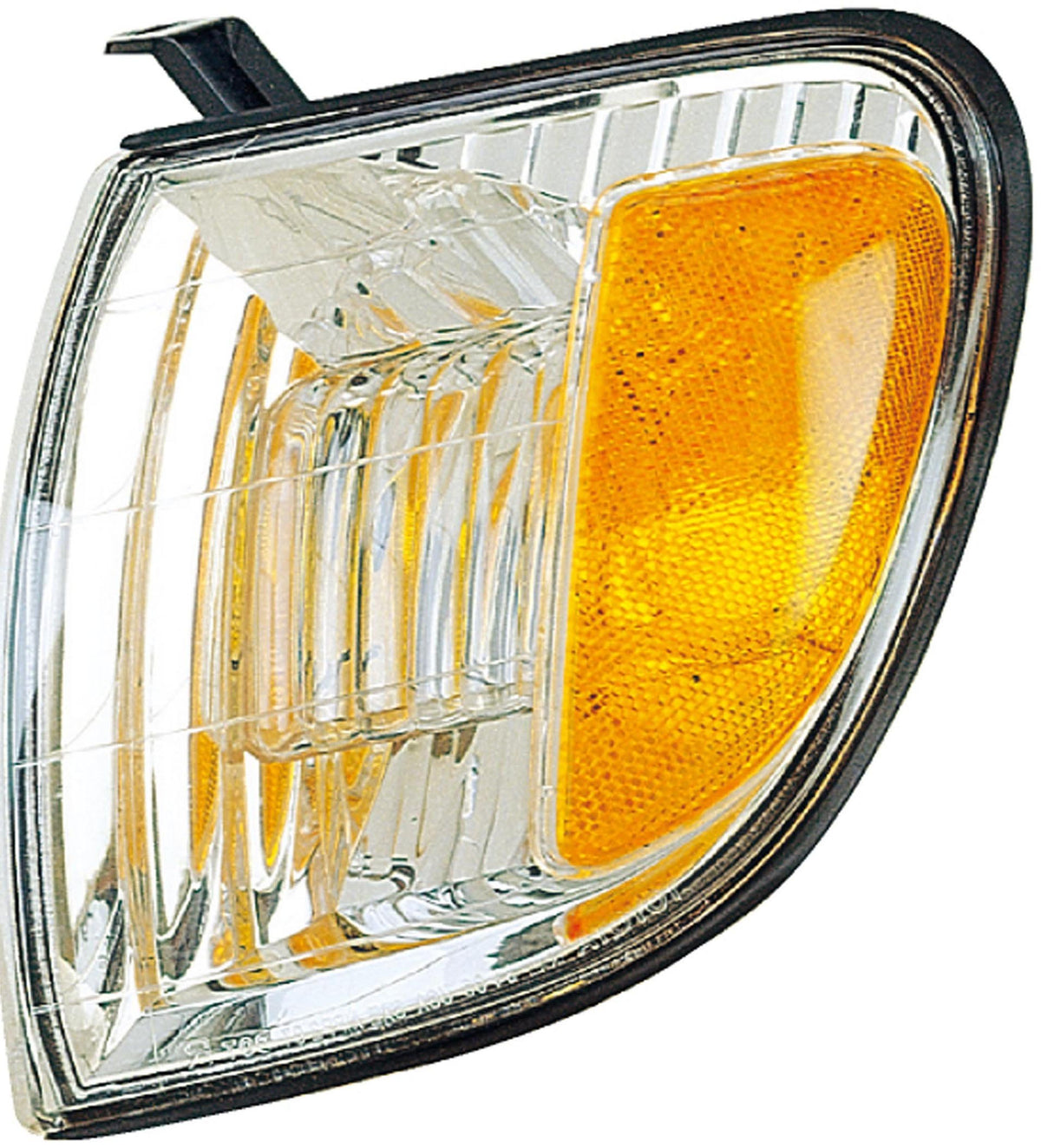 Dorman driver side turn signal front view showing fit and clear lens benefit