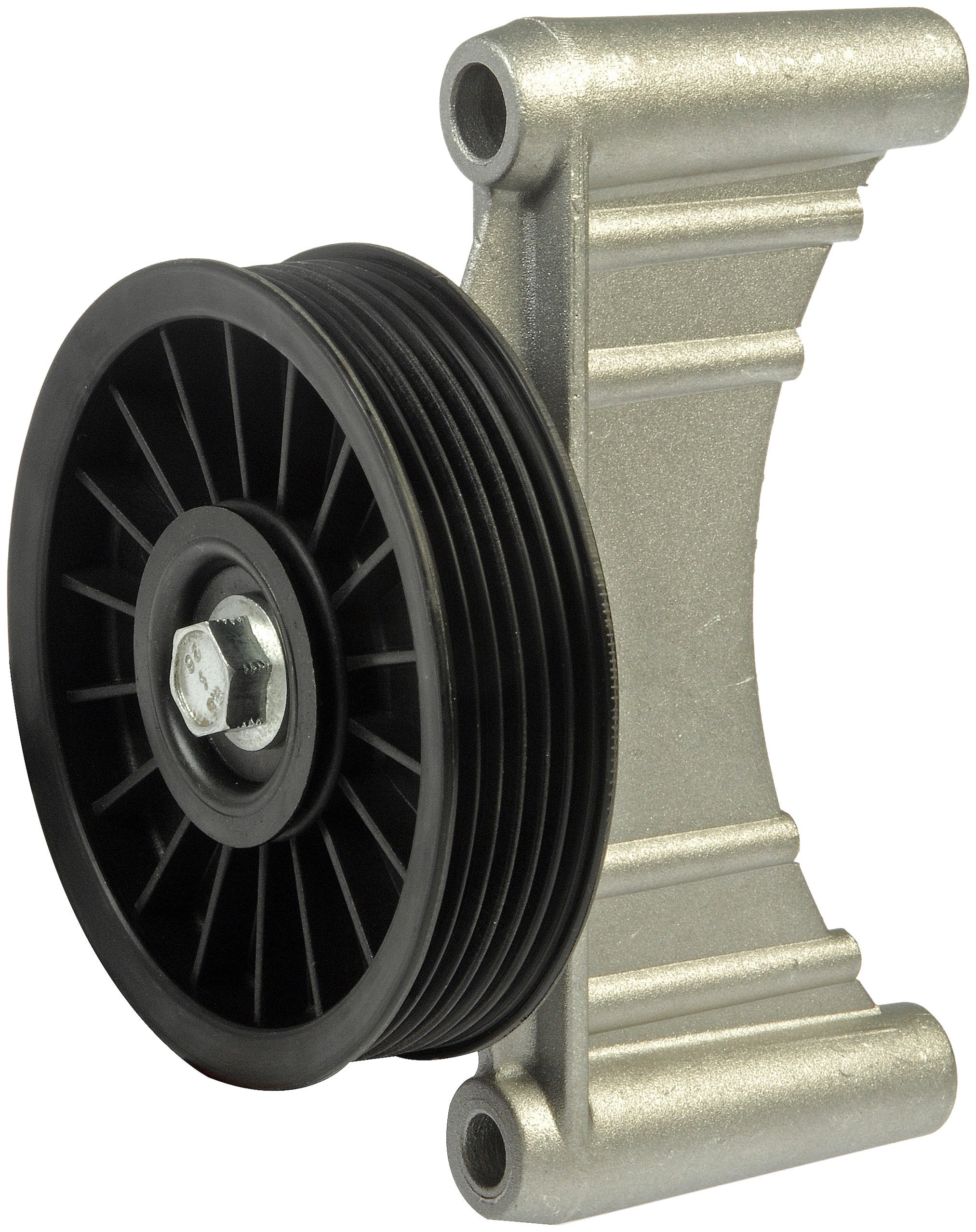Dorman 34152 front view showing pulley face and correct belt alignment benefit