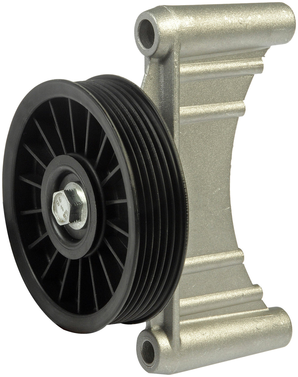 Dorman 34152 front view showing pulley face and correct belt alignment benefit