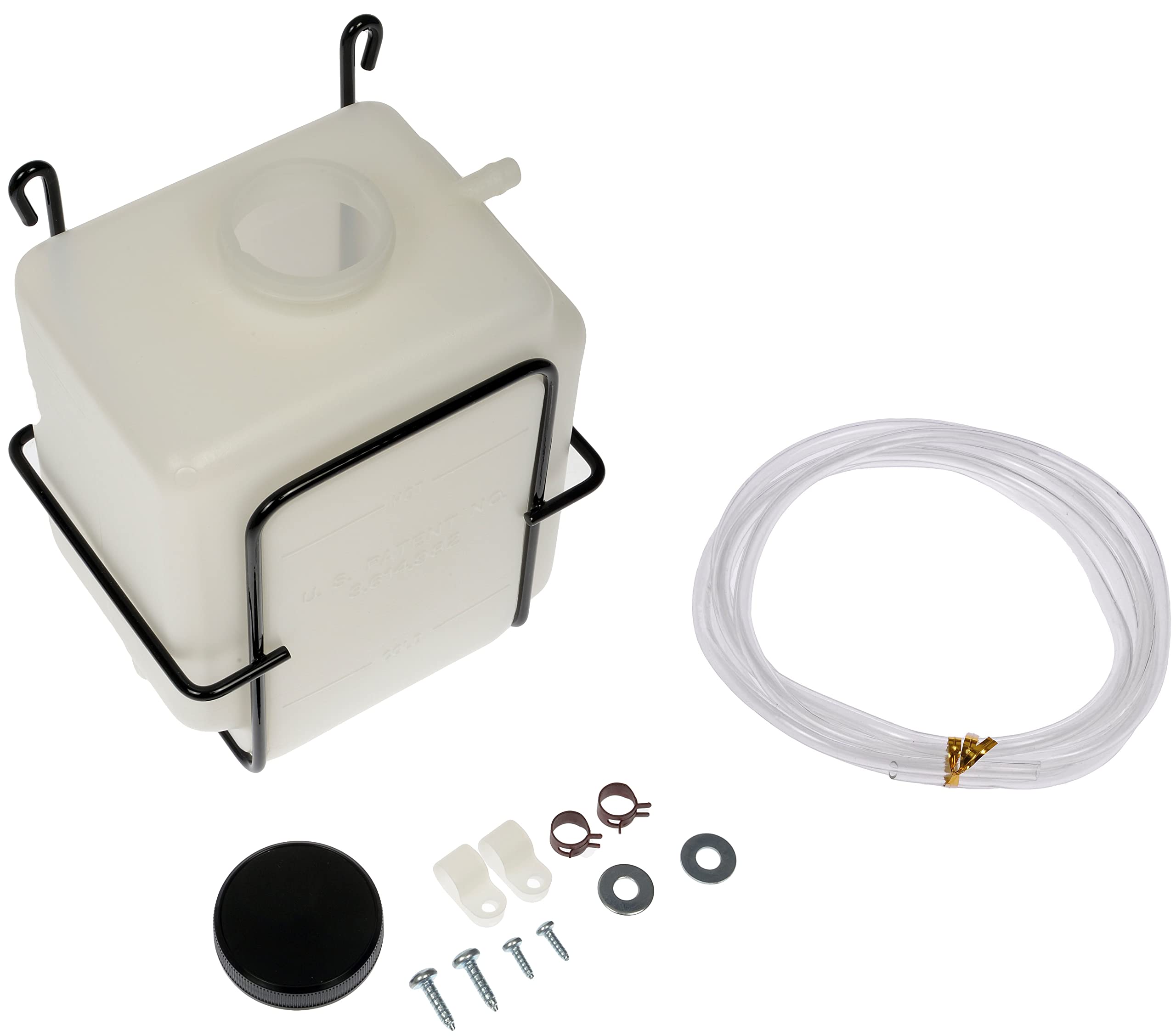 Dorman 54002 front view bottle and cap showing durable reservoir and secure seal