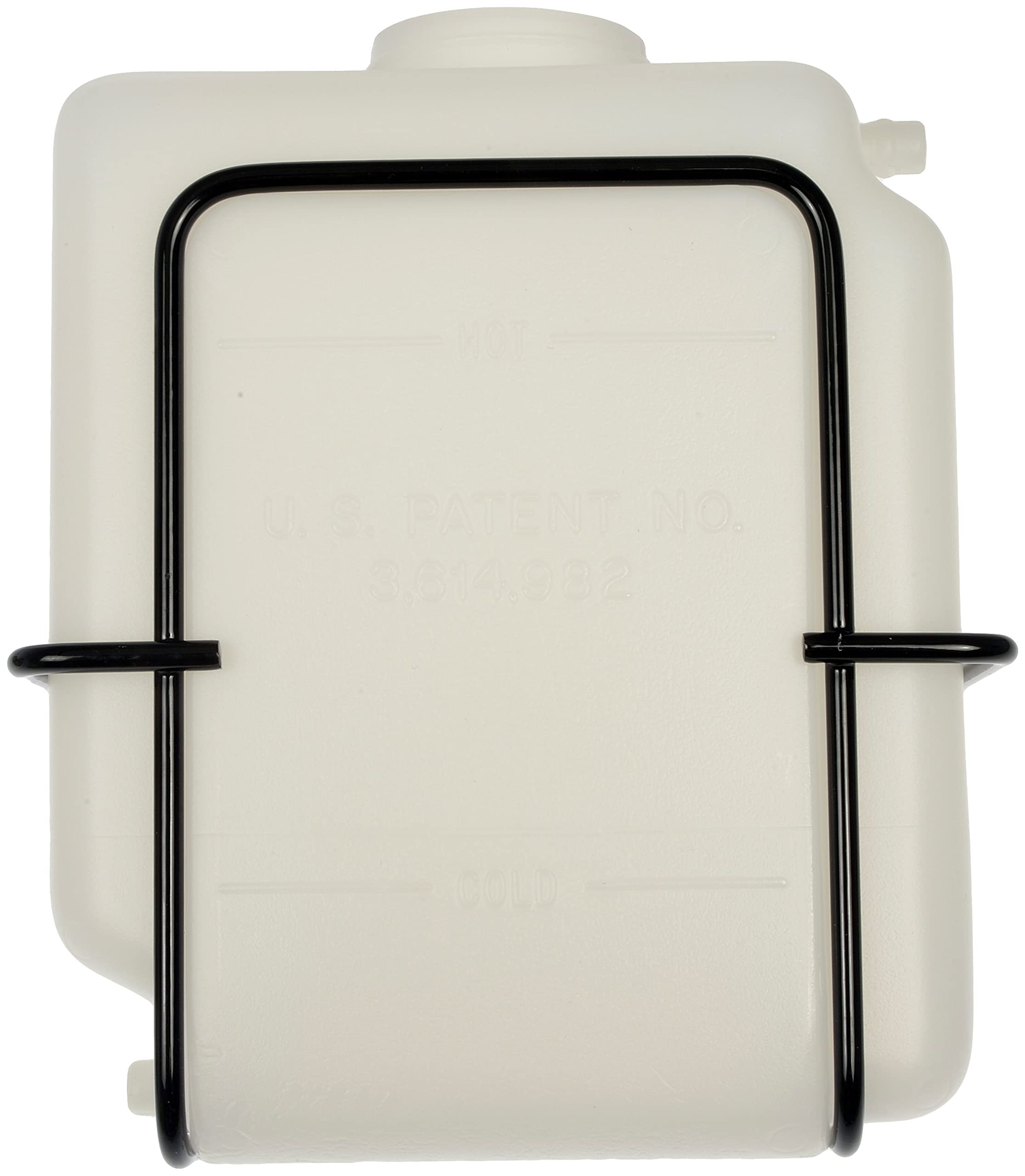 Dorman 54002 mounting basket and hardware arranged to show easy installation