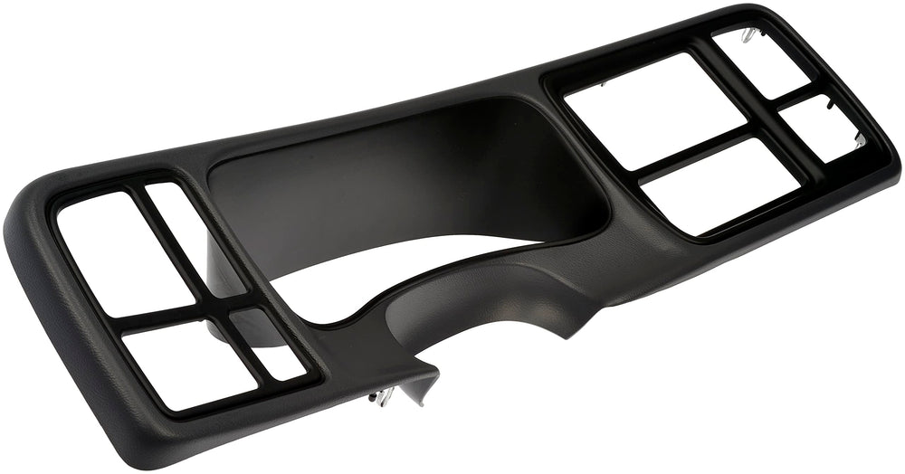 Dorman 57318 front view bezel showing exact OEM-style fit and clean finish