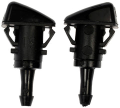 Dorman 58115 installed on vehicle hood demonstrating restored washer coverage