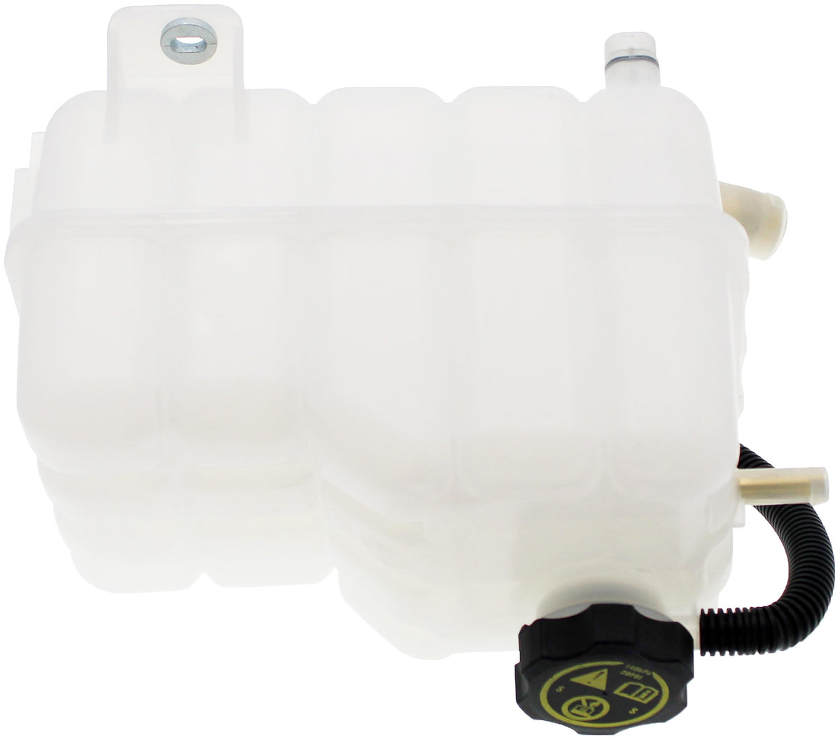 Dorman front packaging showing reservoir and cap, ensures correct replacement