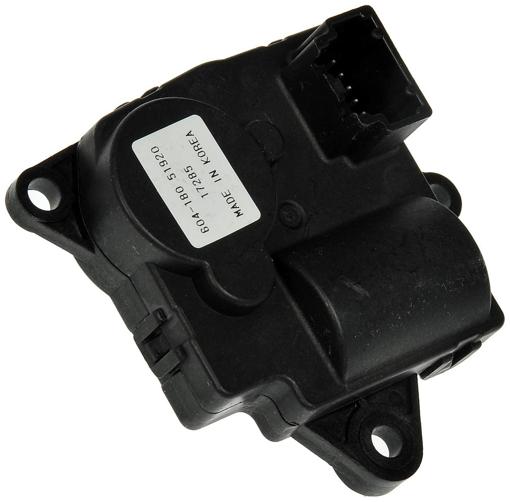 Dorman 604-180 front view showing actuator housing and mounting points for easy replacement