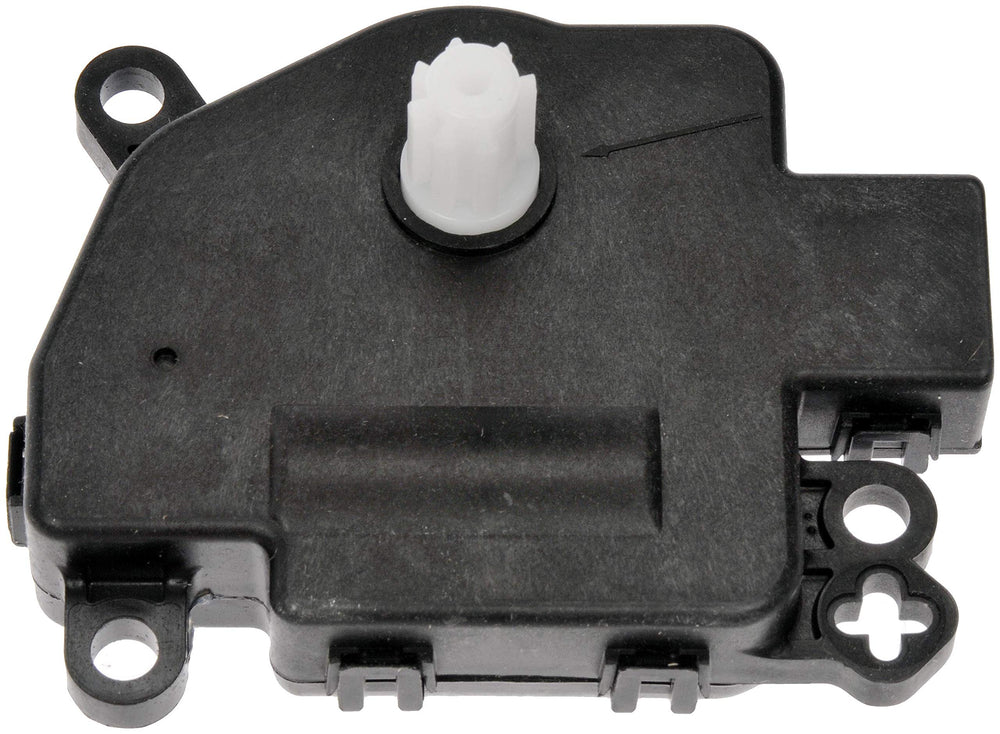 Dorman actuator installed under dash demonstrating restored HVAC control and airflow
