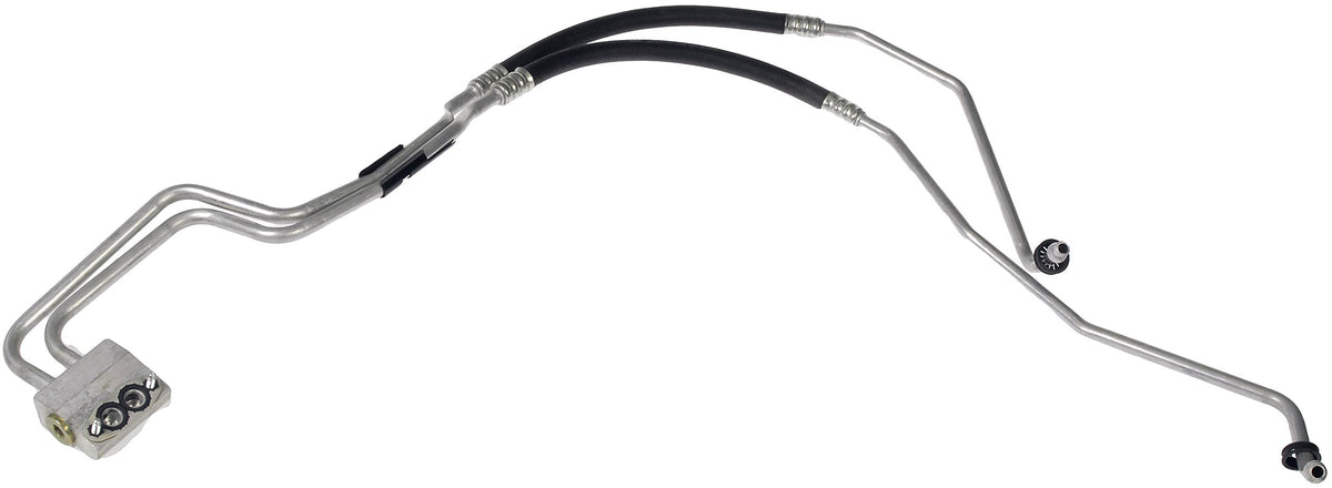Dorman 625-209 front assembly showing full hose kit and ready-to-install benefit