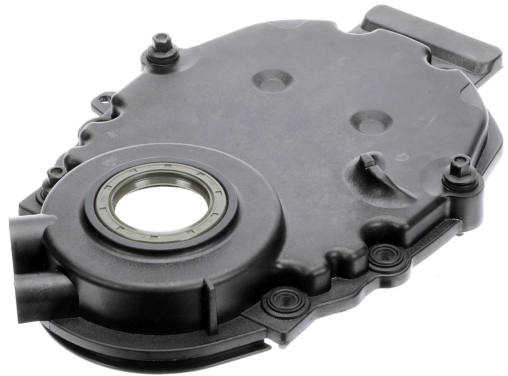 Dorman 635-505 front cover showing bolt pattern and fit for accurate installation