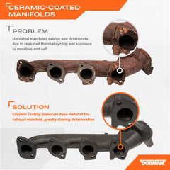 Dorman ceramic coating texture demonstration improving heat distribution