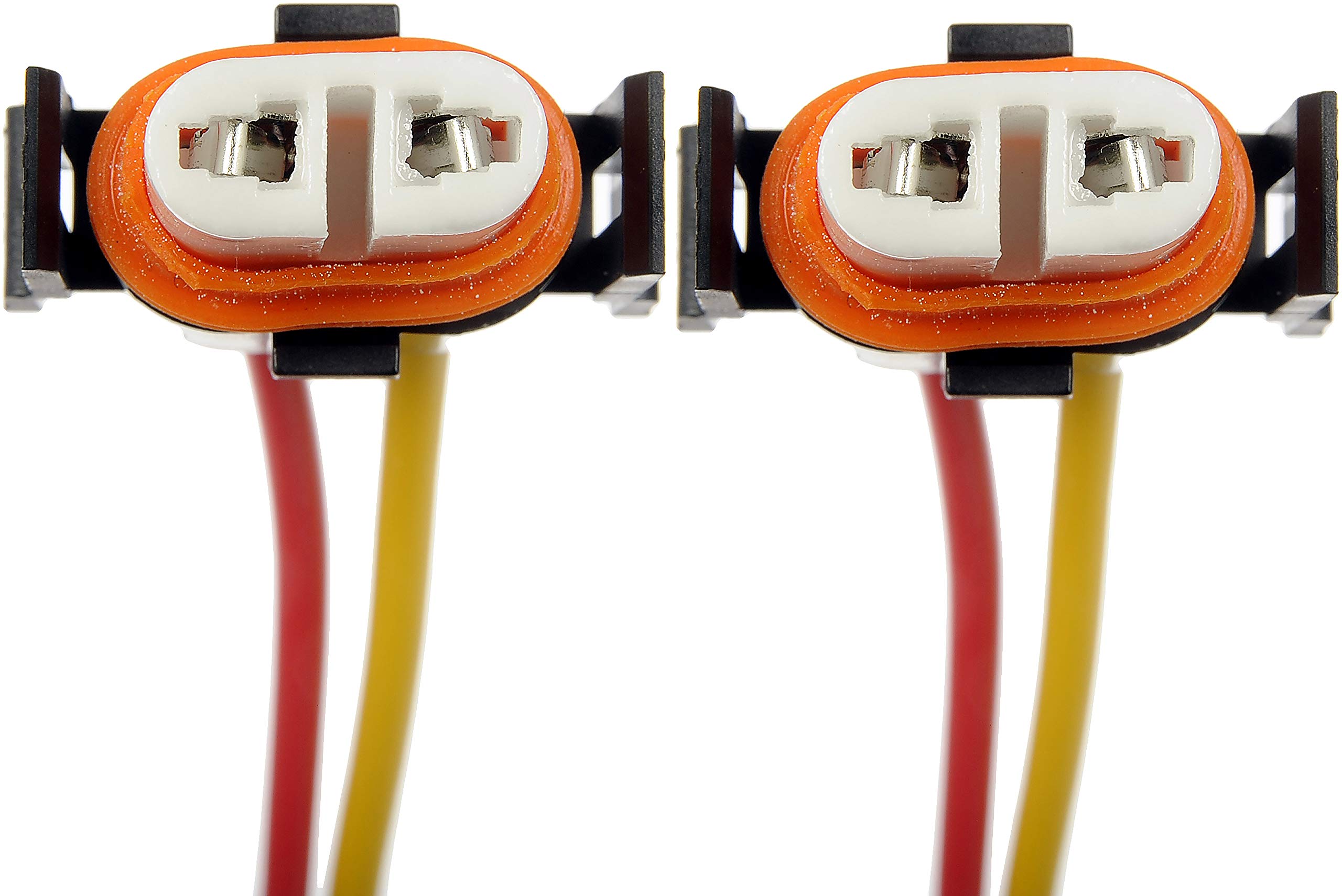 Dorman socket next to ruler and packaging showing compact size and two-pack value