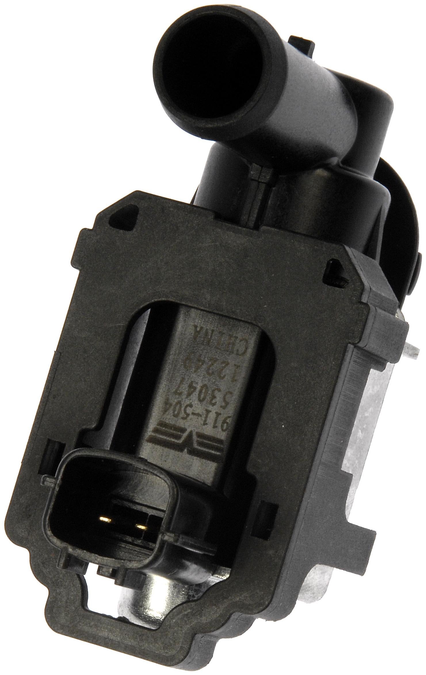 Dorman 911-504 front view showing compact solenoid and durable housing benefit reliability
