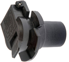 Dorman front view of trailer hitch connector showing shape and pins for confident fit