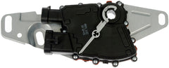 Dorman neutral safety switch next to ruler showing size and easy installation benefit