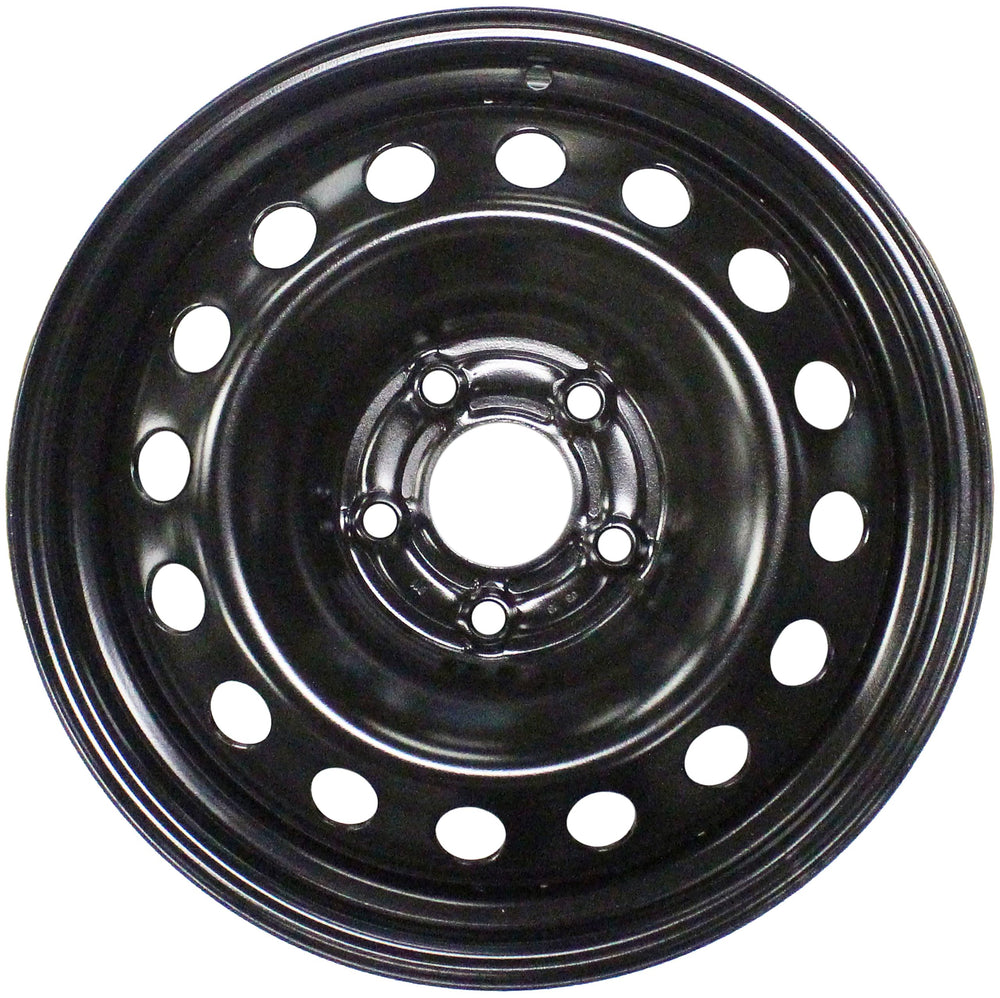 Dorman wheel close-up of rim lip and valve stem highlighting durable construction benefit