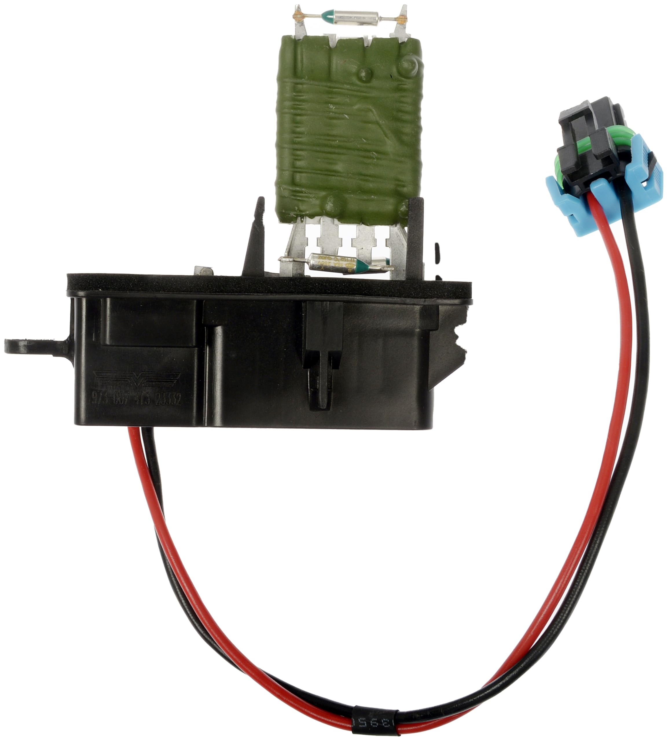 Dorman resistor finned heat sink closeup showing durable construction and enhanced heat dissipation benefit