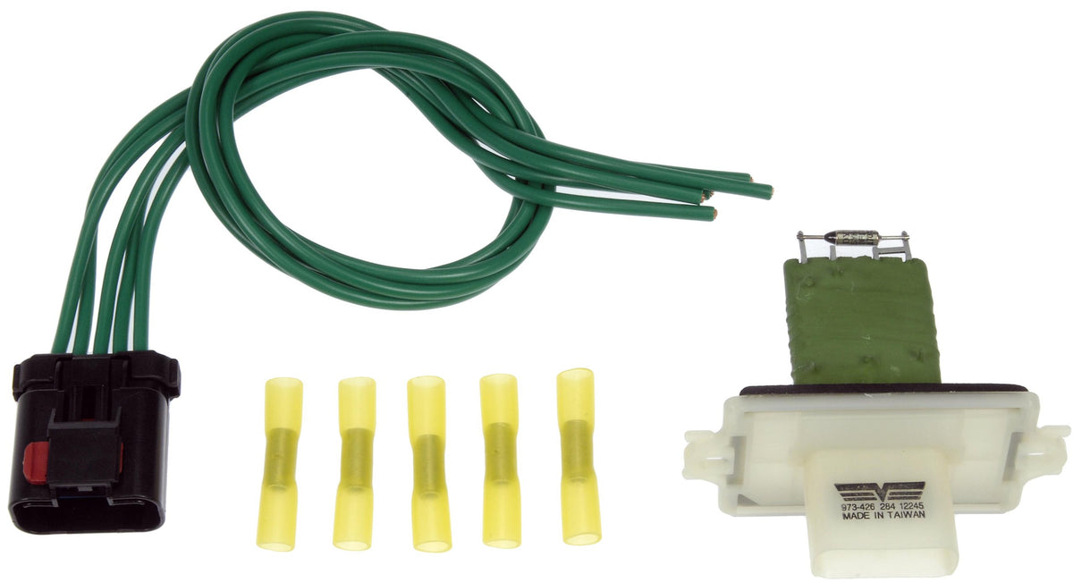 Dorman 973-426 front view with harness showing connector and replacement benefit