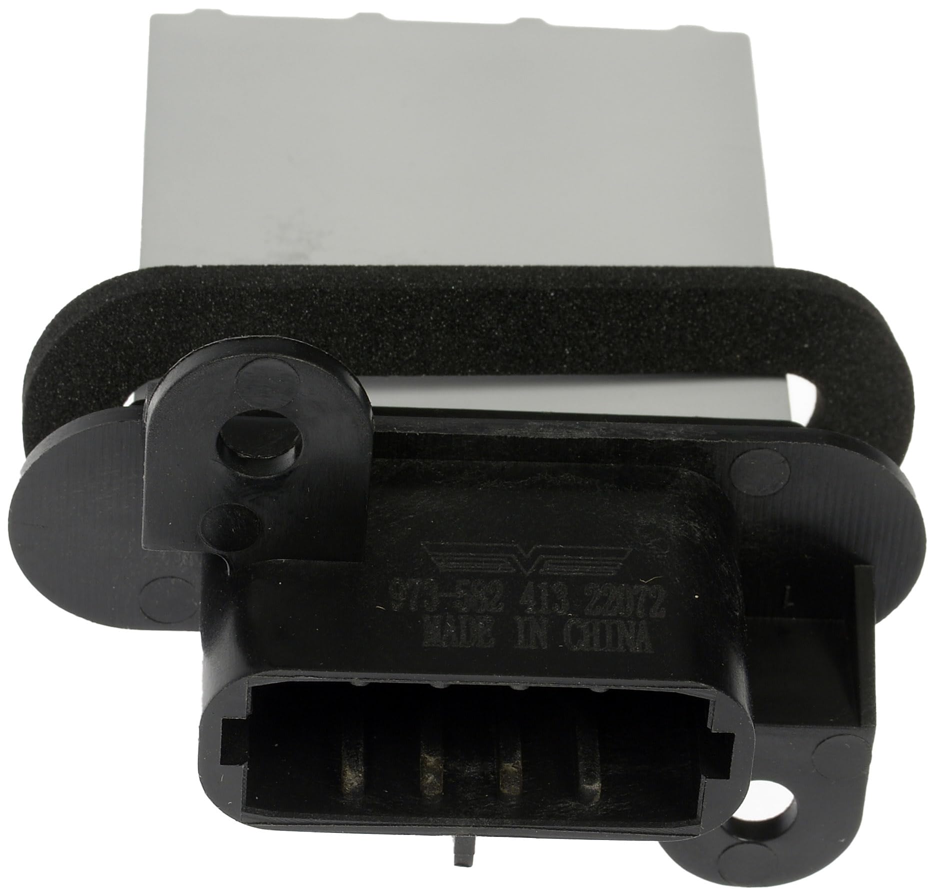 Dorman resistor close-up showing fins and terminal detail for durable heat dissipation