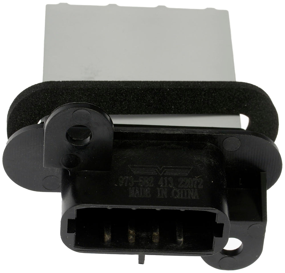 Dorman resistor close-up showing fins and terminal detail for durable heat dissipation