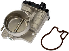 Dorman front view of throttle body showing flange and throttle bore benefit: clear fit reference