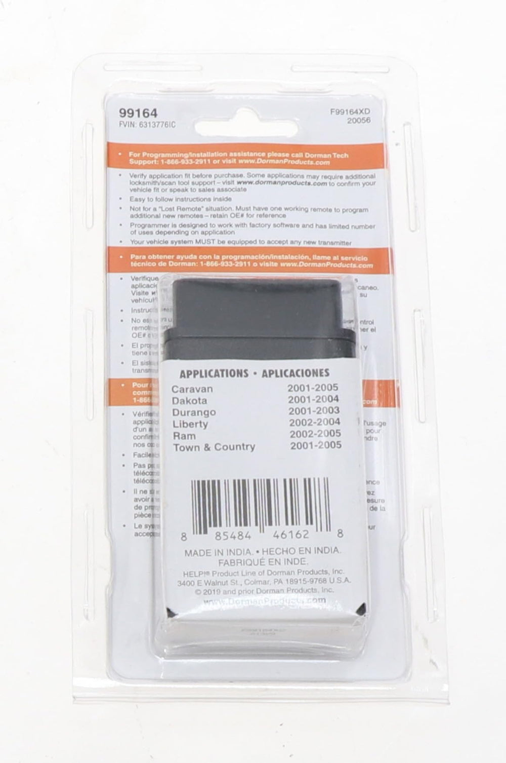 Dorman 99164 in hand near car door illustrating convenient remote access