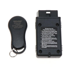 Dorman 99164 programmer plugged into OBD-II port enabling DIY setup
