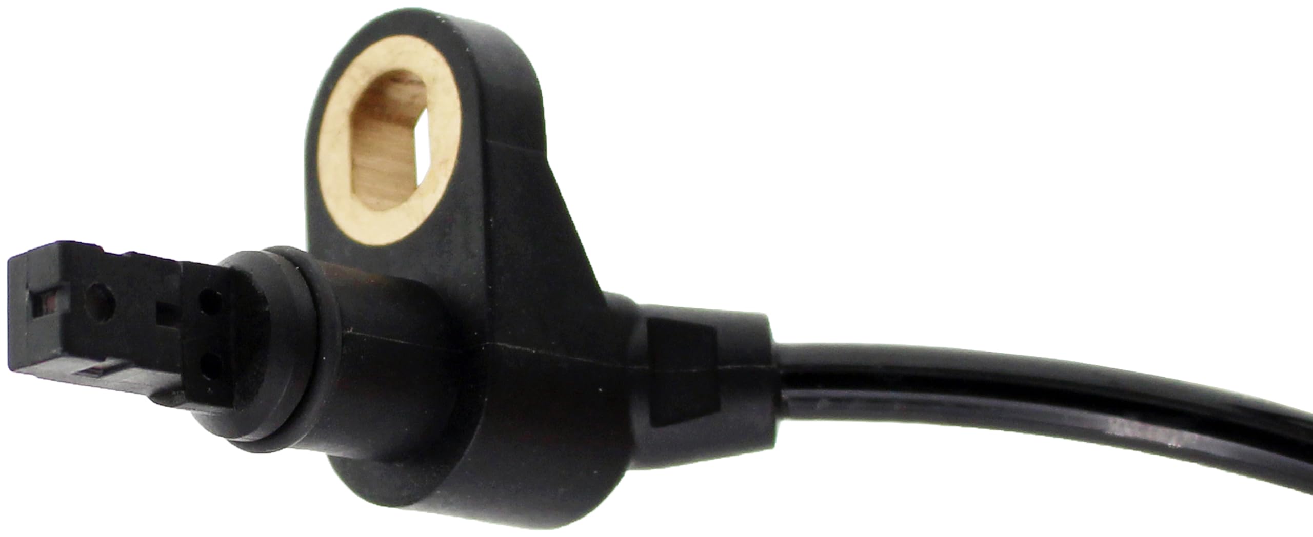 Dorman sensor installed on wheel hub demonstrating correct alignment and secure fit