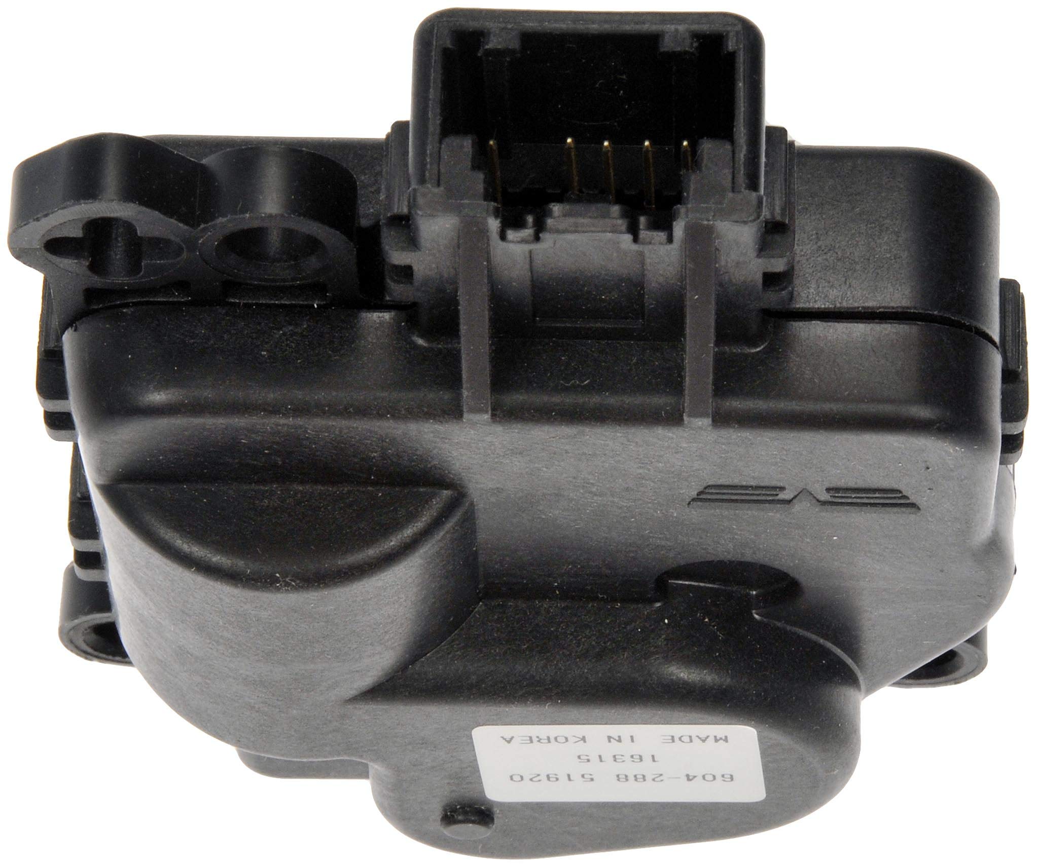 Dorman actuator mounting detail highlighting fastening points for proper alignment