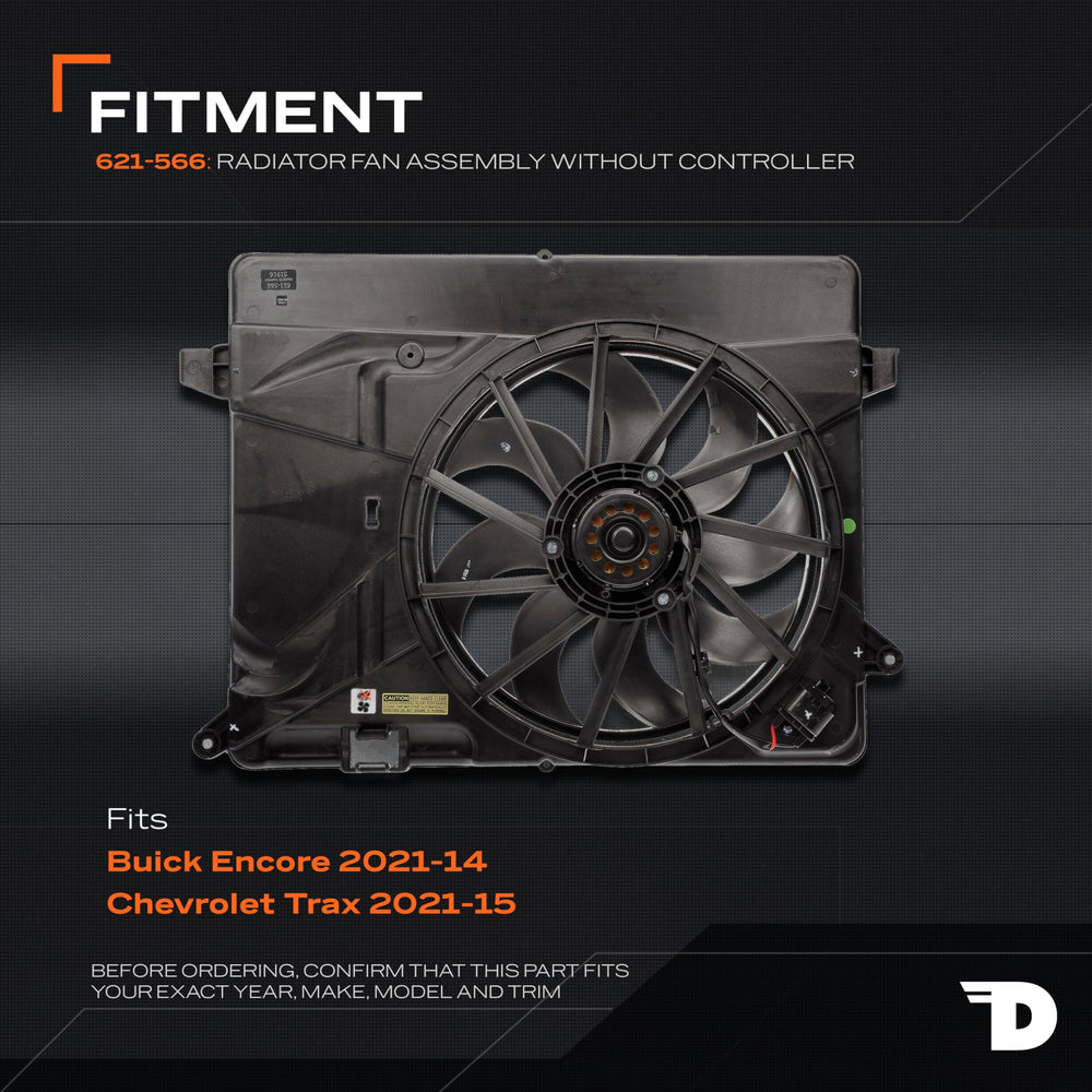 Dorman fan blade profile detail illustrating airflow efficiency and material strength