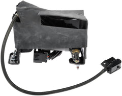 Dorman compressor installed in vehicle showing fitment and benefit: restores air suspension function
