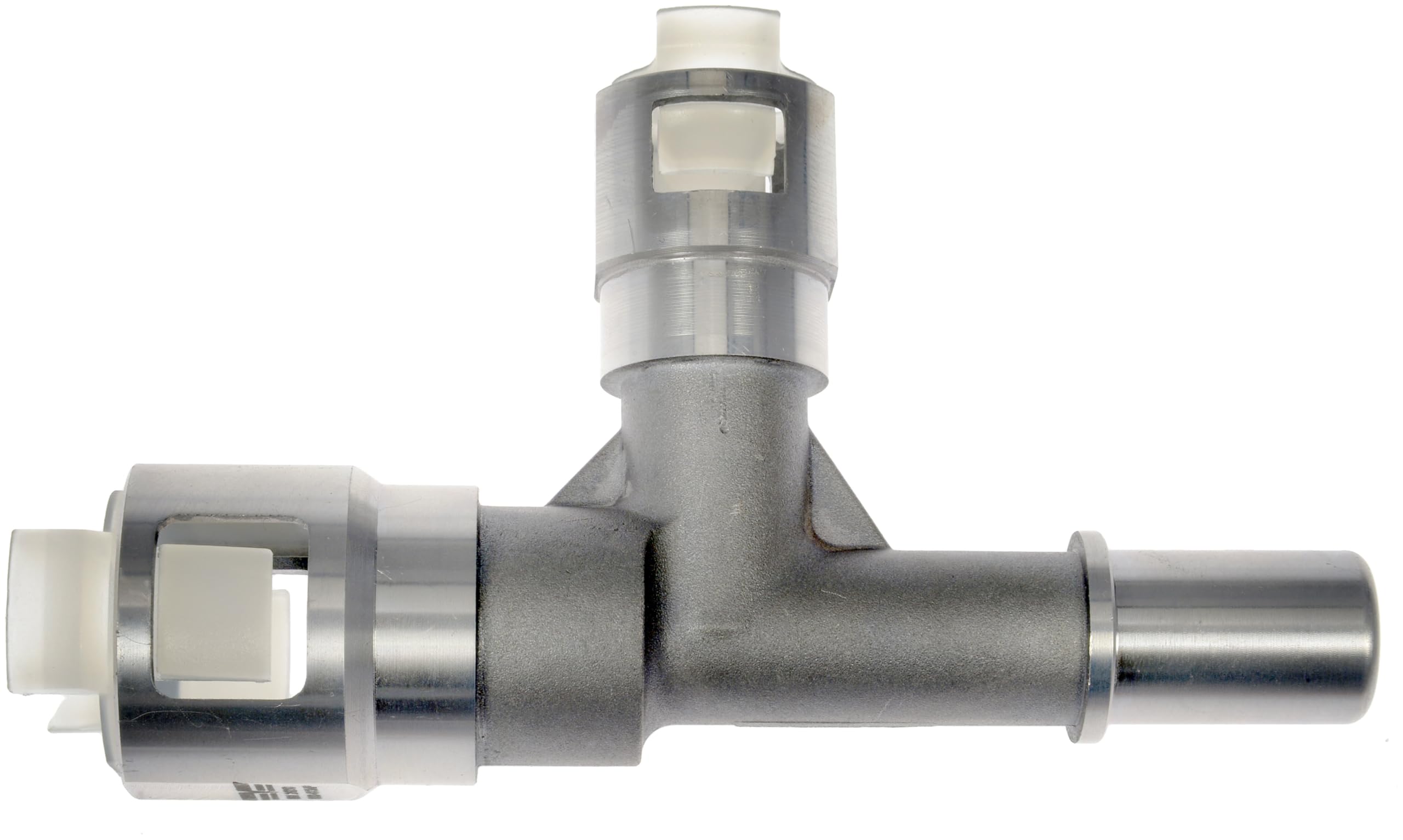 Dorman connector installed in engine bay demonstrating secure hose connection and leak prevention