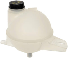Dorman coolant reservoir front view showing tank shape and fit benefits