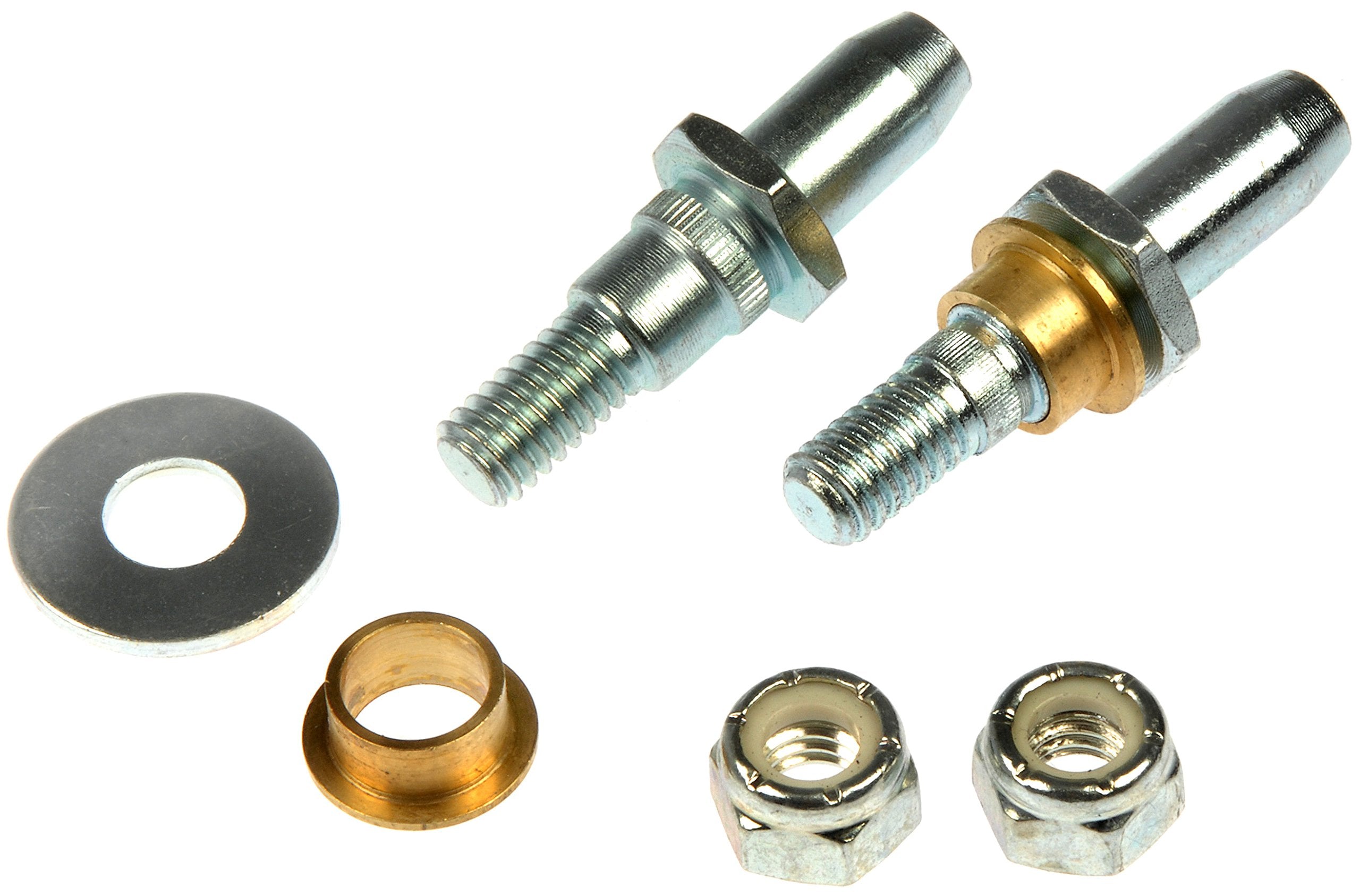 Dorman hinge pin and bushing kit packaging showing parts and fitment benefits