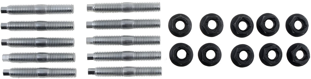 Close-up of Dorman bolt and stud threads highlighting corrosion-resistant finish