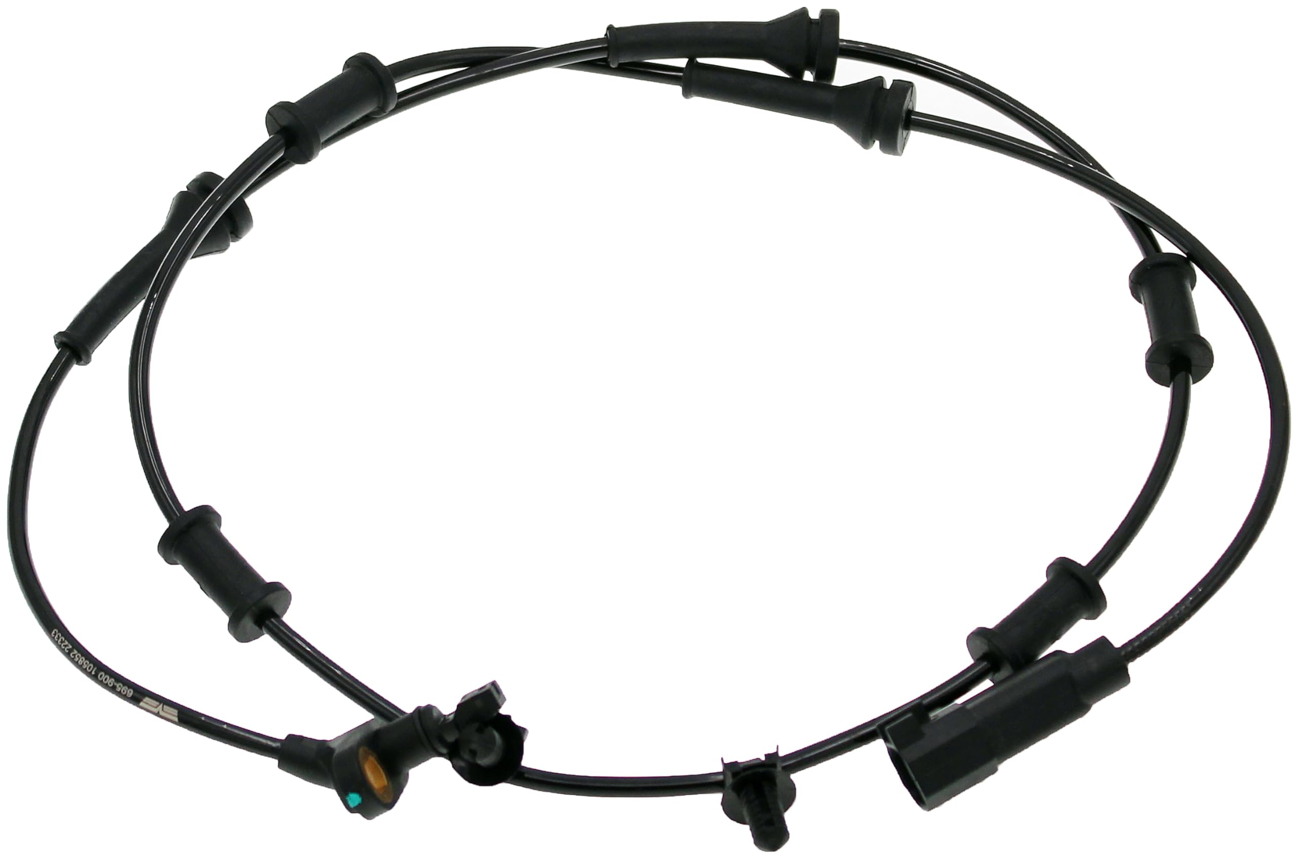 Dorman front ABS wheel speed sensor front view showing robust housing and easy fit