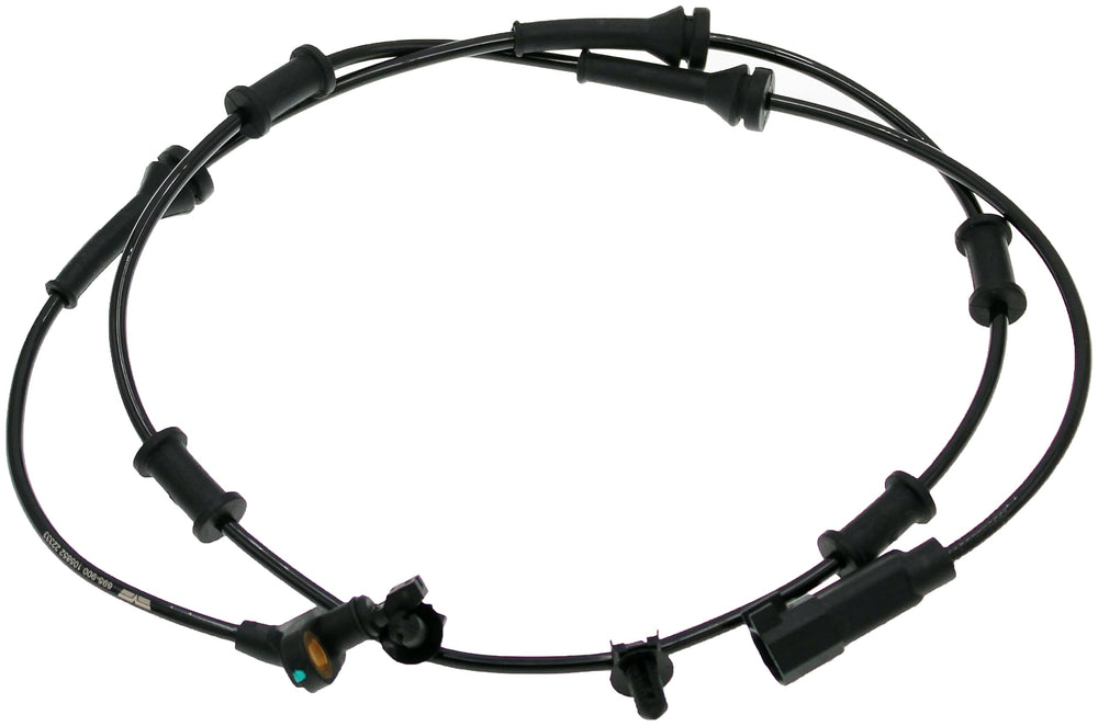 Dorman front ABS wheel speed sensor front view showing robust housing and easy fit