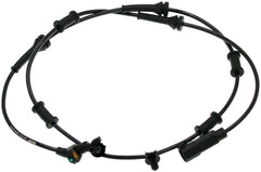 Dorman front ABS wheel speed sensor front view showing robust housing and easy fit