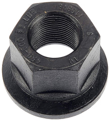 Dorman front packaging of 10 wheel nuts showing product and compact storage benefit