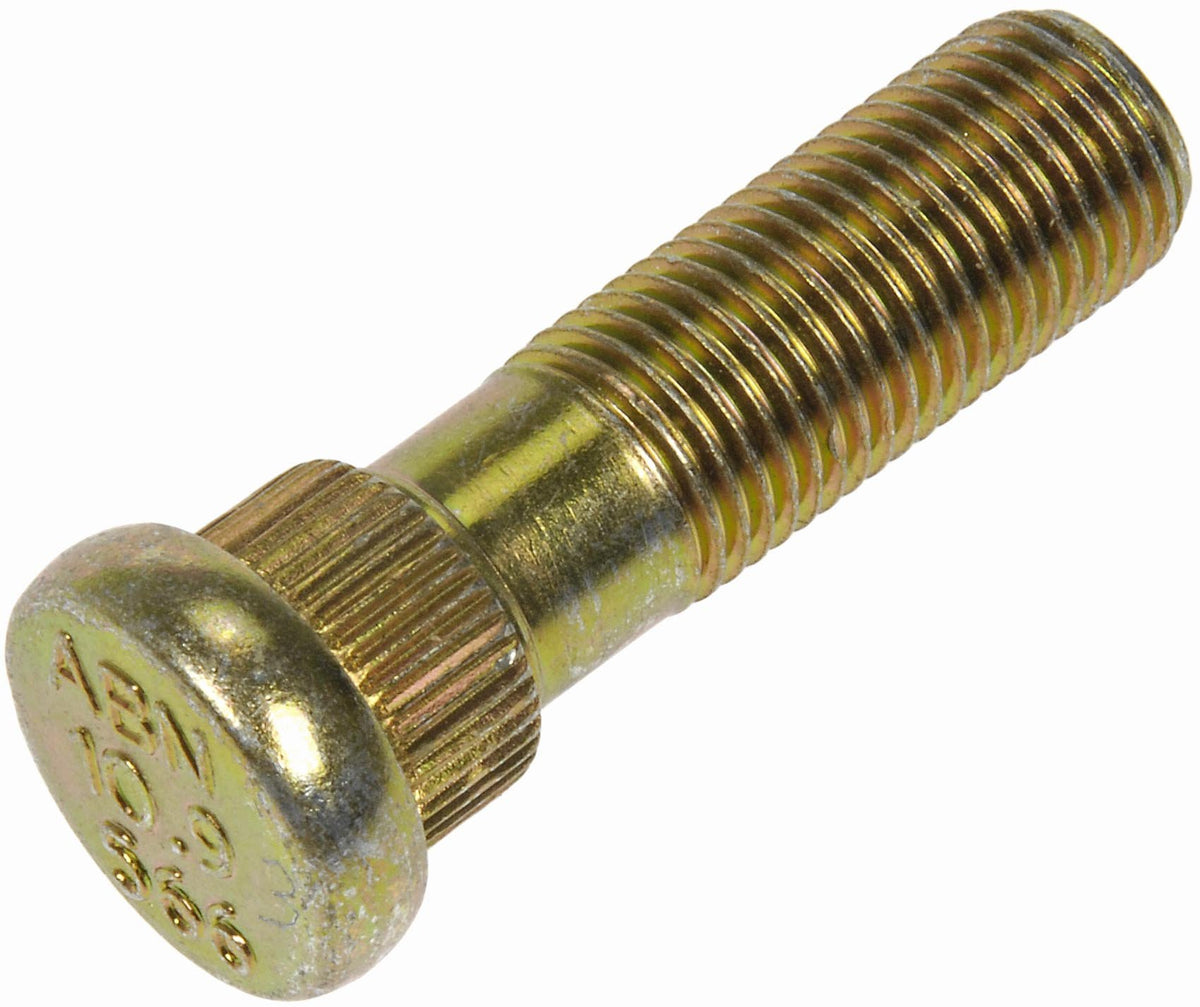 Dorman front packaging showing 10-pack wheel studs and brand reliability