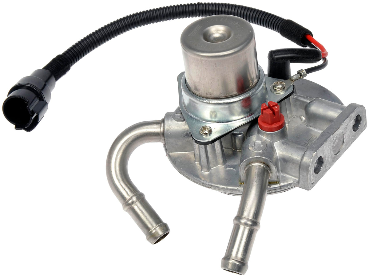 Dorman fuel filter housing front view showing precise fit and durable construction