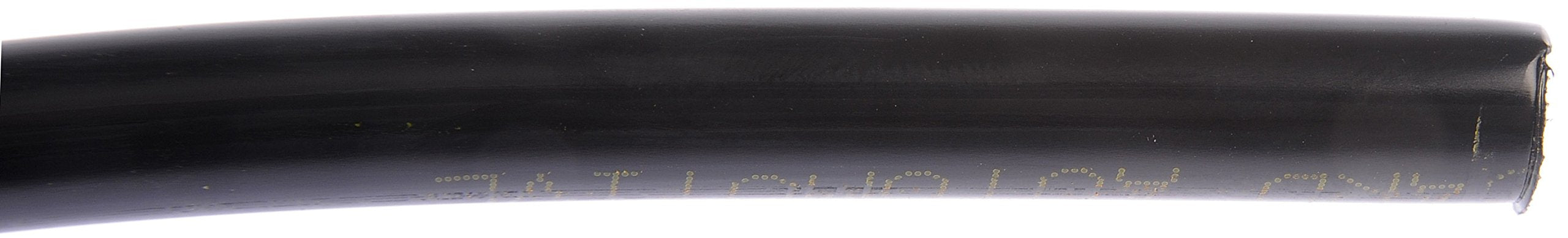 Dorman fuel line next to ruler for scale showing accurate 3/8 inch sizing