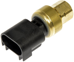 Dorman fuel pressure sensor front view showing mounting and connector, ensures correct fit