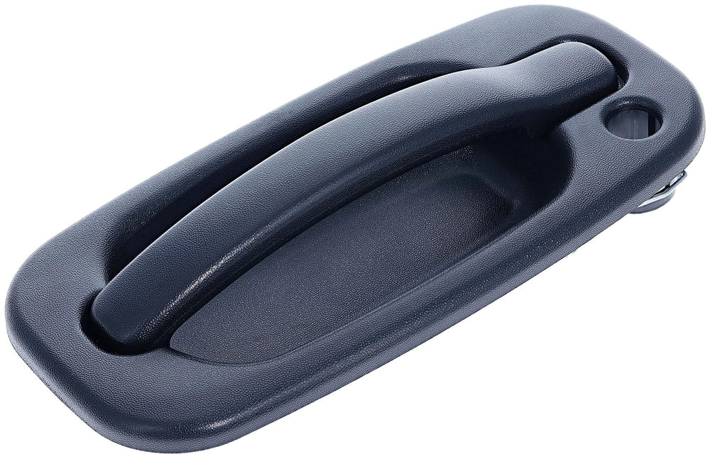 Dorman handle next to ruler demonstrating compact size and straightforward installation benefit