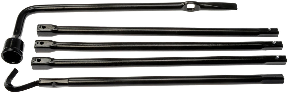 Dorman handle used with vehicle jack showing restored roadside capability