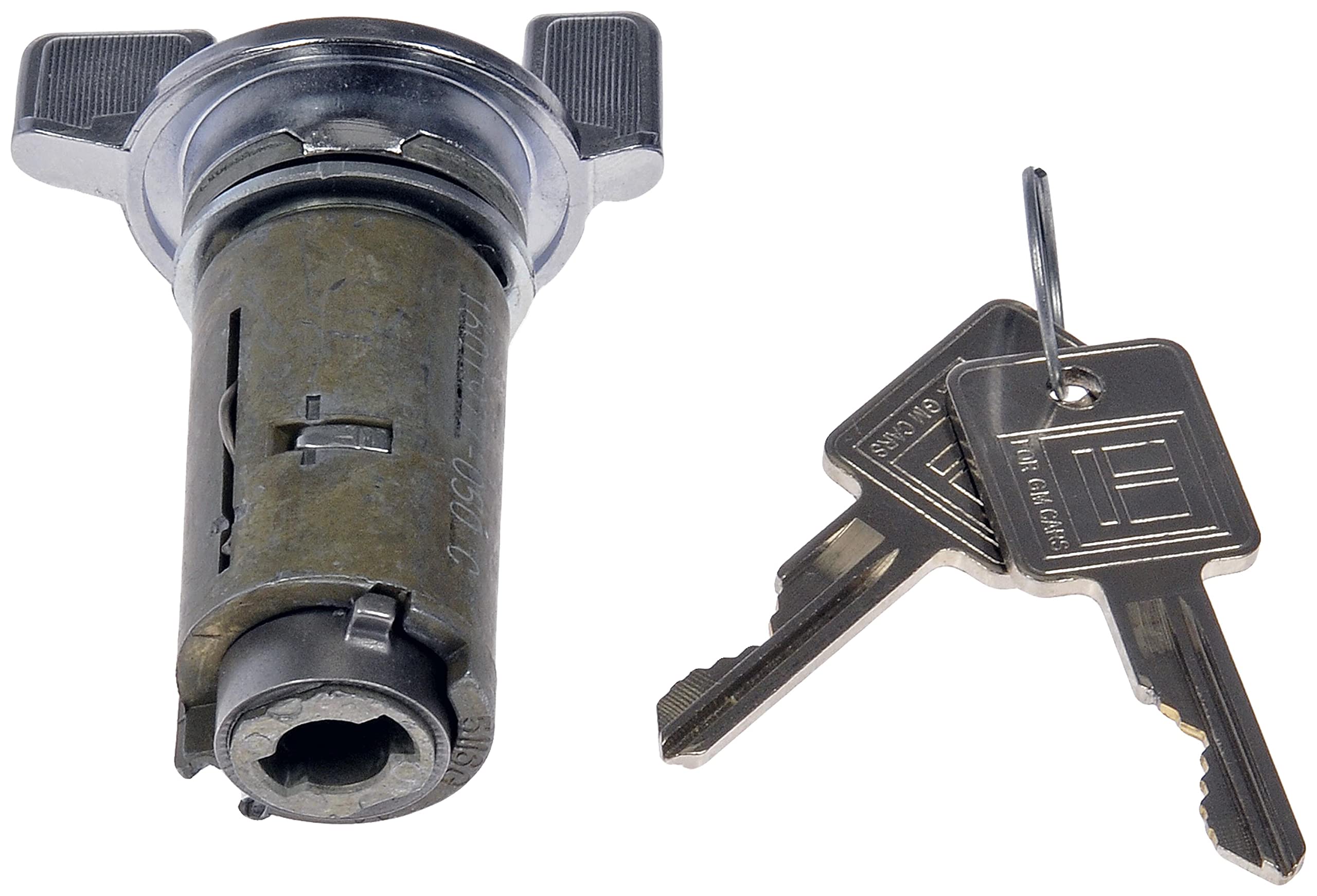 Dorman ignition lock cylinder installed in steering column, restores starting reliability