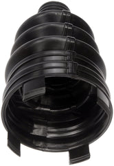 Dorman boot installed on axle showing protected joint and retained grease