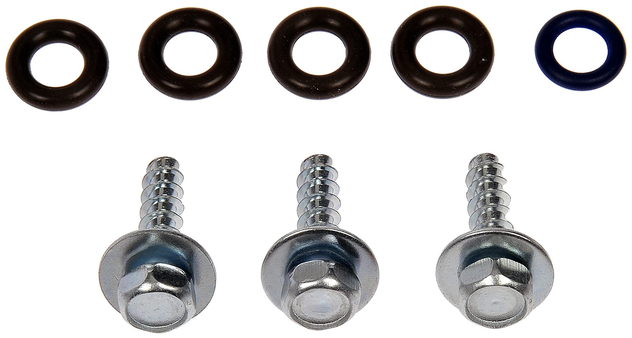 Dorman mounting screws and O-rings arranged for complete kit convenience benefit
