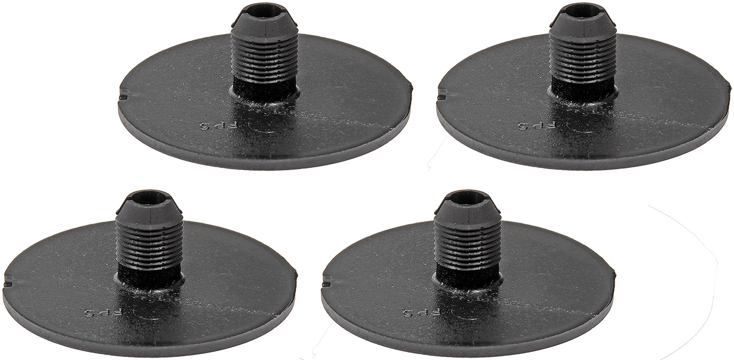 Dorman installed insert on rear leaf spring demonstrating restored spacing benefit