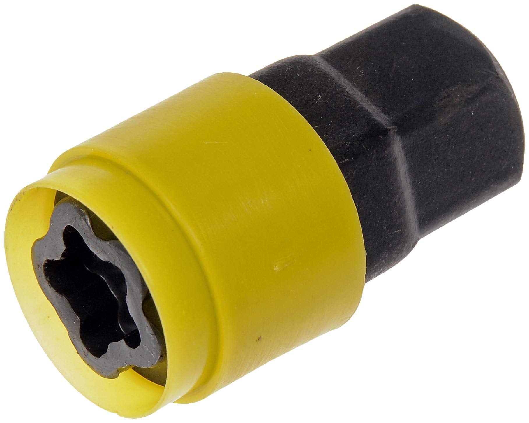 Dorman wheel lock on parked vehicle showing visual deterrent benefit for owners